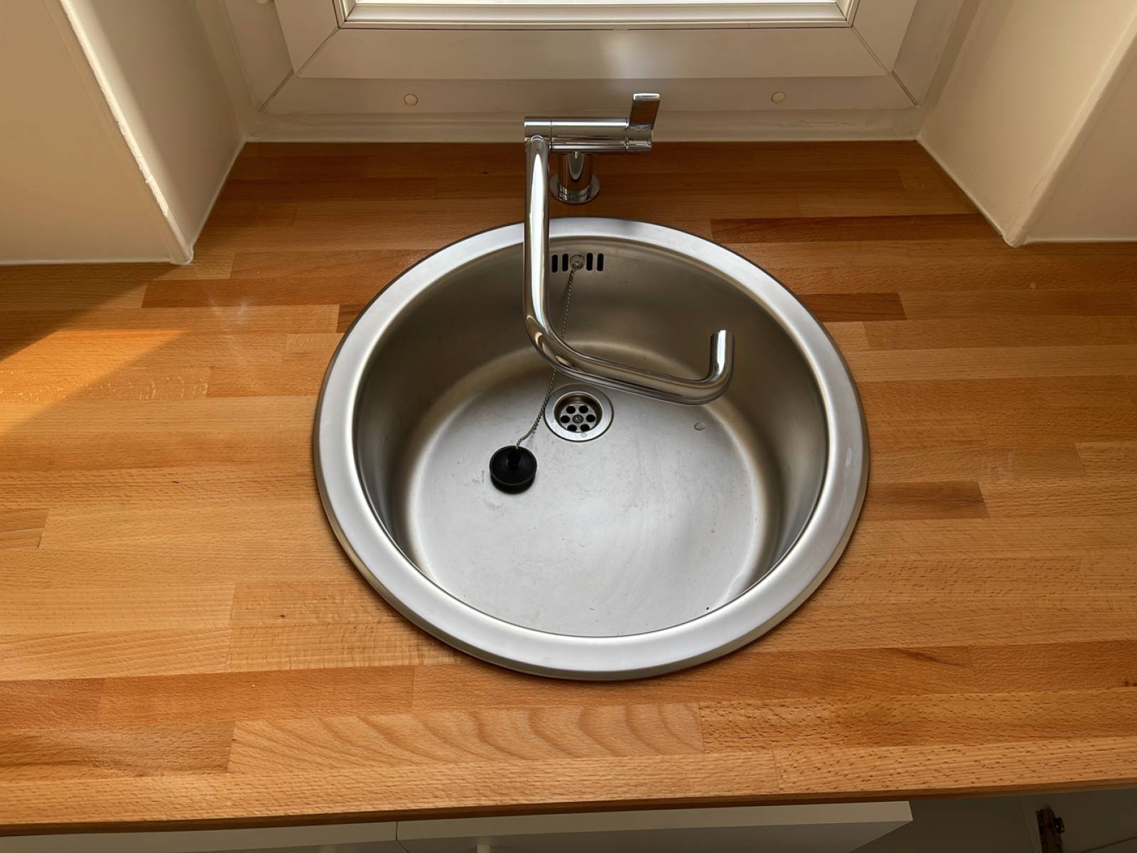 Plan de travail en hêtre avec évier (94100)