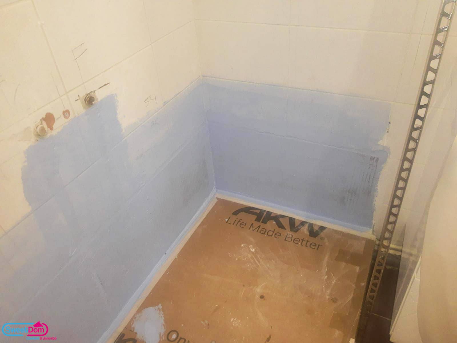 Déroulement des travaux dans la salle de bains à Fontenay-aux-Roses (92)