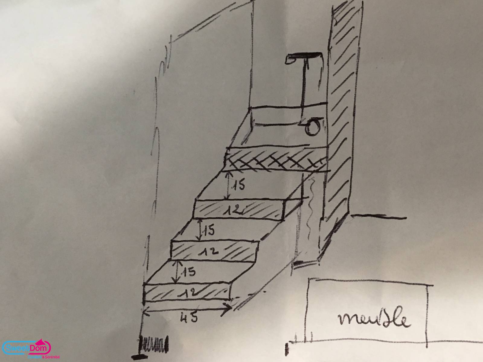 Réaliser un schéma pour les nouvelles marches sur mesure à Joinville-le-Pont (94340)