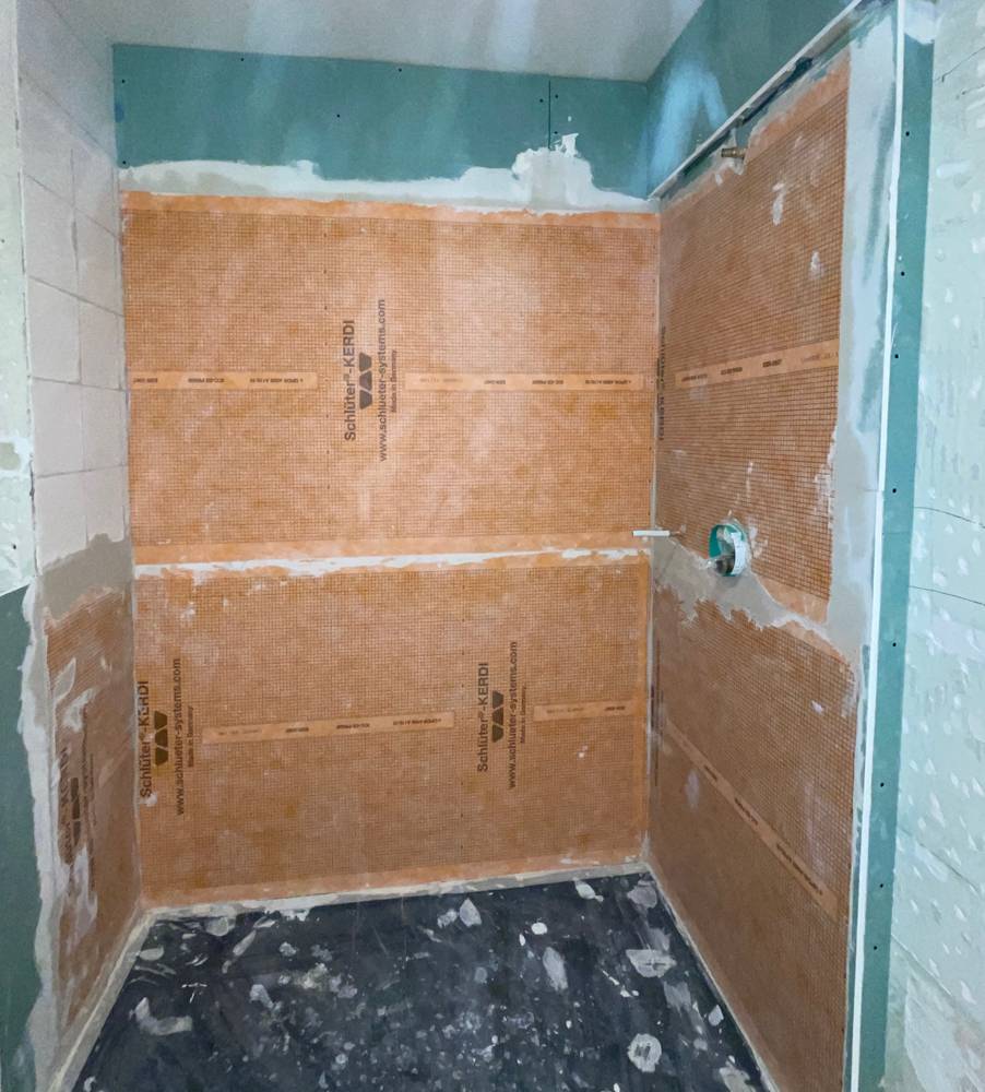 Chantier, partie douche (75015)