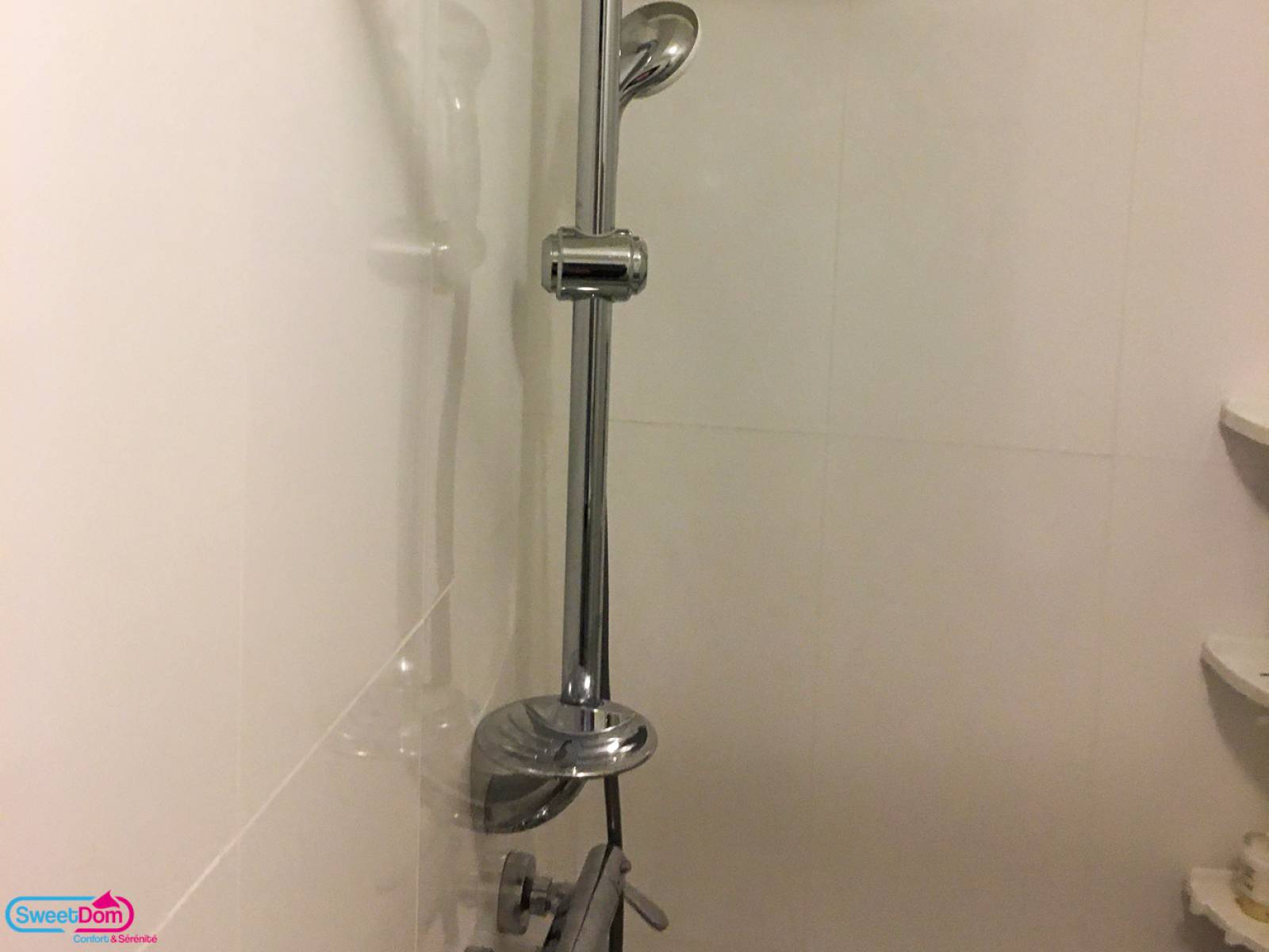 Installer une barre de douche dans la nouvelle douche à l'italienne à Versailles (78000)