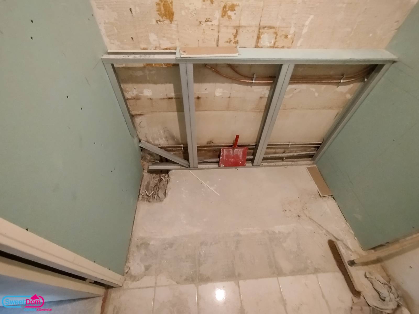 Réalisation d'une grande douche sur mesure à Montrouge (92120)
