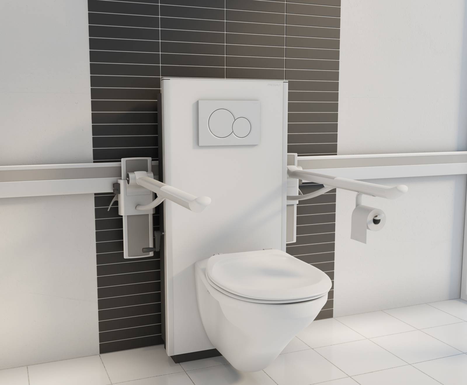 WC réglable en hauteur Pressalit