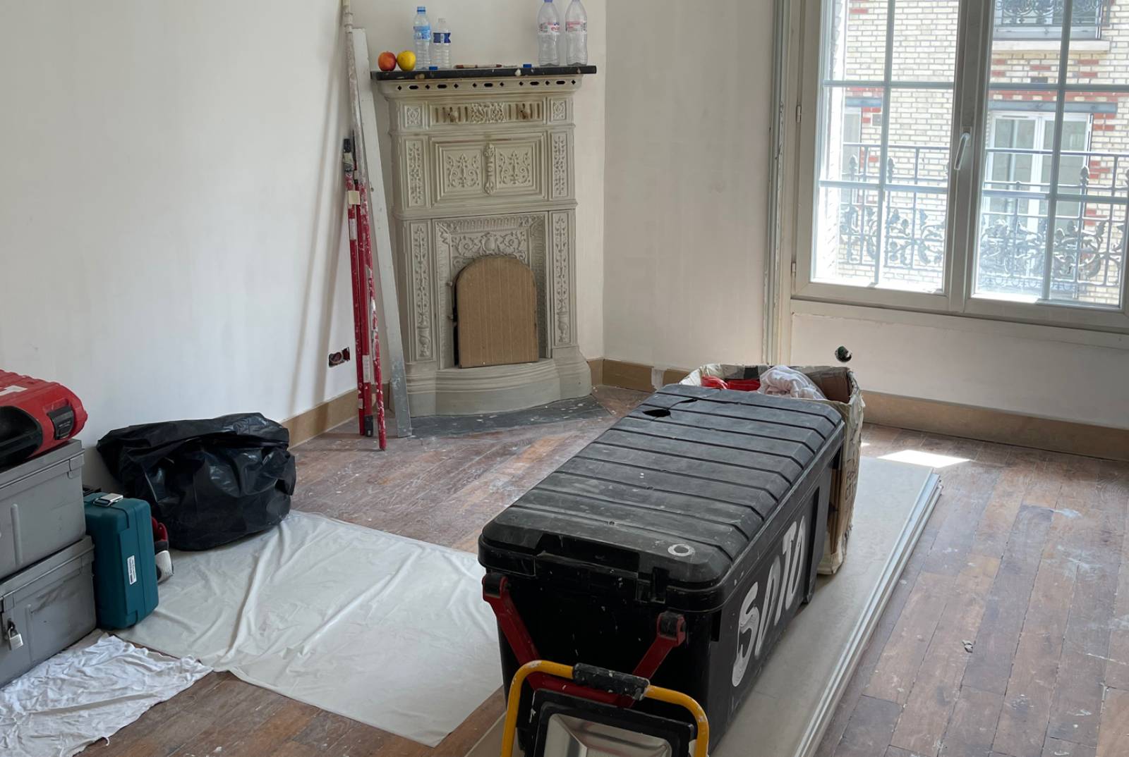 Début du chantier dans l'appartement (75015)