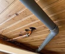 Dissimulation de la tuyauterie au sous-sol (92036) 