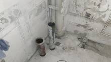 Salle de bains en chantier (75015)