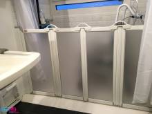 Douche à l'italienne avec paroi de douche EASA