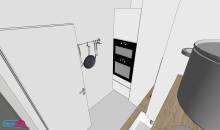 Se projeter dans le projet d'une petite cuisine à Paris (75013)