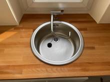 Plan de travail en hêtre avec évier (94100)