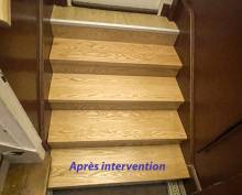 Création d'un escalier plus accessible avec une hauteur réduite (92120)