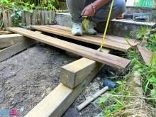 Prendre des mesures pour la création d'un escalier à Montrouge (92120)