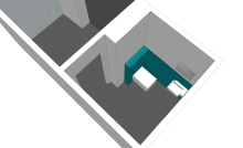 Modélisation 3D du projet WC (75015)