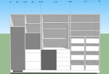 Modélisation meubles sur-mesure toute hauteur (78400) 