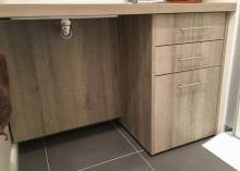 Meuble vasque adapté pour fauteuil roulant (75016)