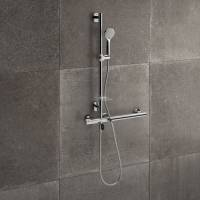 AKW ensemble Combo - mitigeur thermostatique intégré à une barre en T